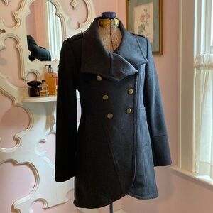 Andrew Marc wool gray coat 8